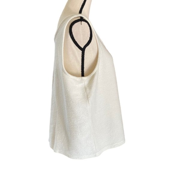 Madewell White Button-Front Tank Top - Picture 6 of 12